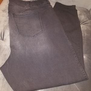 Torrid Black Distressed Jeggings 24T